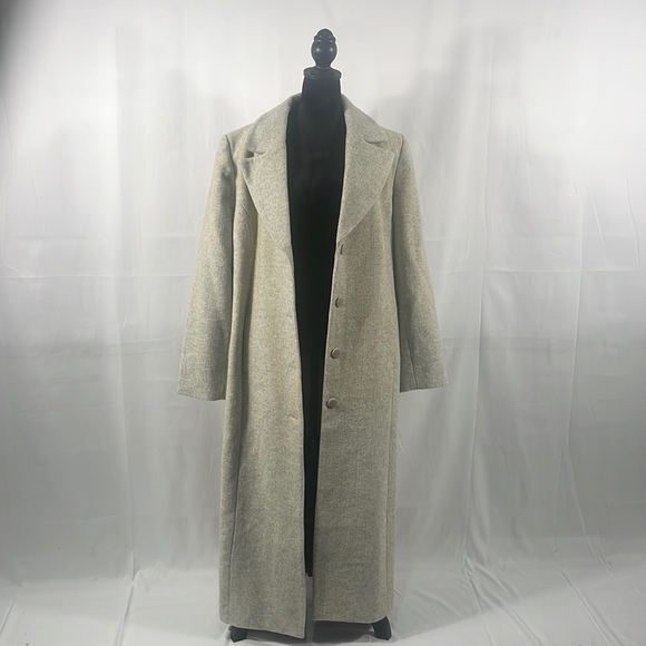 Chadwicks Jackets & Blazers - Chadwicks Classic Long Wool single breasted Coat, Grey XL, Women’s